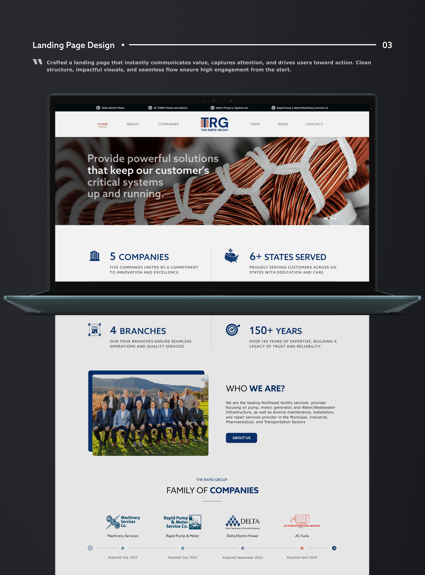 TRG Landing Page